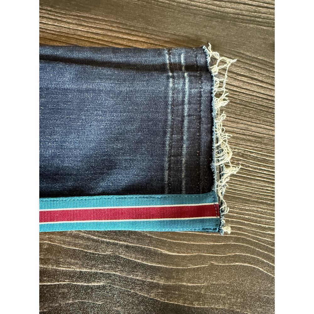 Veronica Beard Debbie 10” Skinny Jeans in Midnight w/Fray in Tux Cut Sz. 0 - Picture 7 of 7